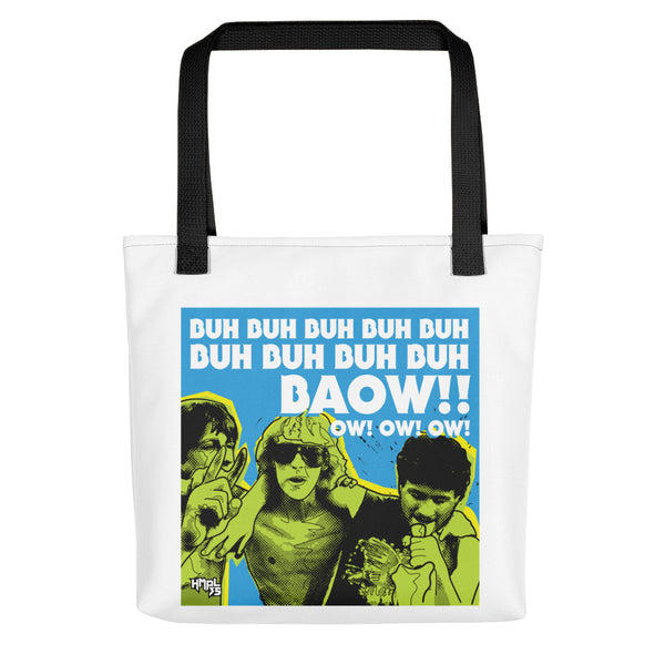 "Baow!! Ow! Ow! Ow!" Tote bag