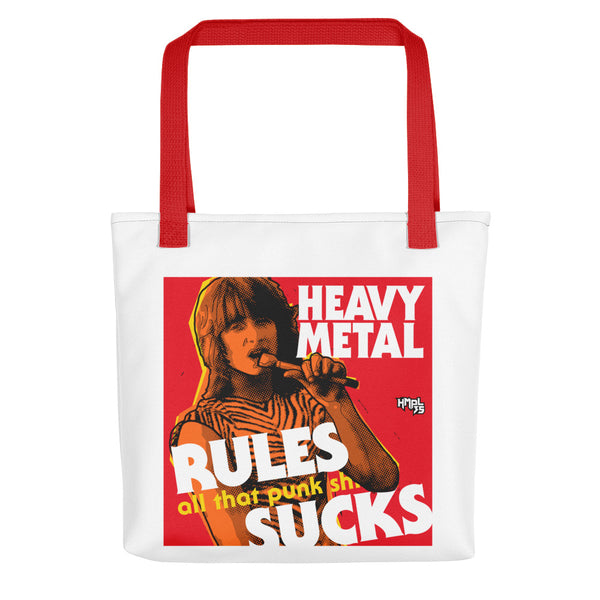 "Heavy Metal Rules" Tote bag