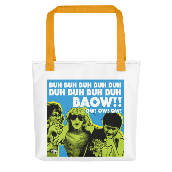 "Baow!! Ow! Ow! Ow!" Tote bag