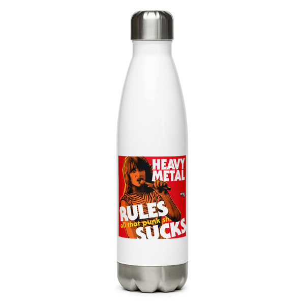 "Heavy Metal Rules" Stainless Steel Water Bottle