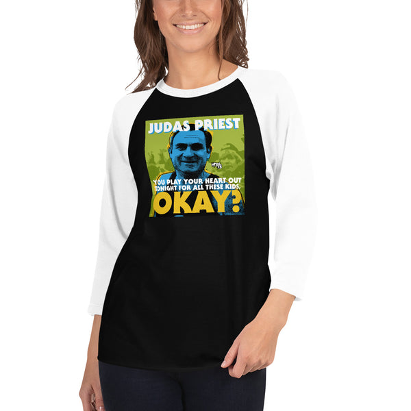 "Play Your Heart Out Tonight" 3/4 sleeve T-shirt