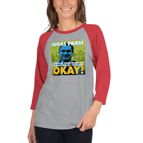 "Play Your Heart Out Tonight" 3/4 sleeve T-shirt
