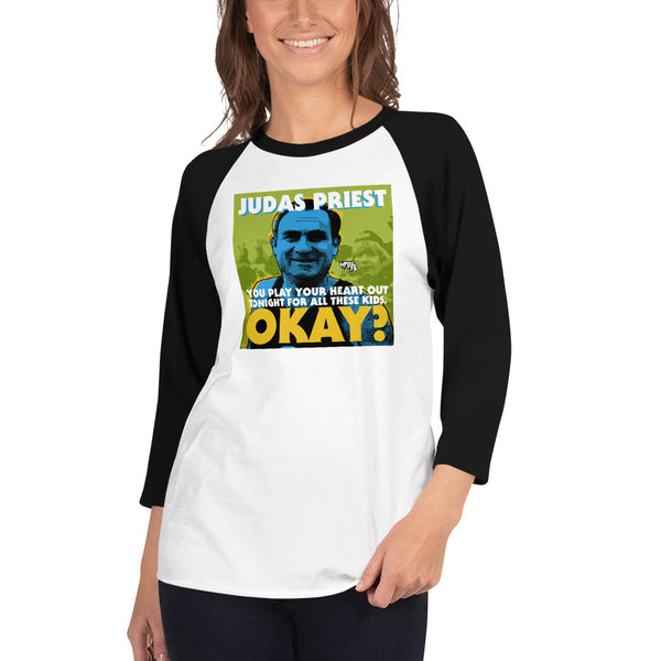 "Play Your Heart Out Tonight" 3/4 sleeve T-shirt