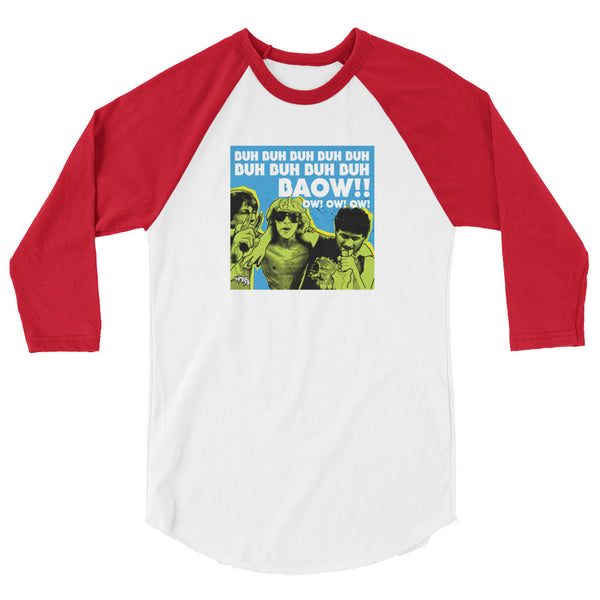 "Baow!! Ow! Ow! Ow!" 3/4 sleeve T-shirt