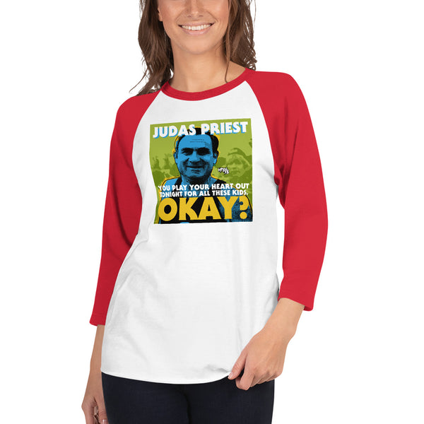 "Play Your Heart Out Tonight" 3/4 sleeve T-shirt