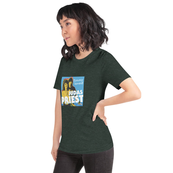 "Timmy Loved Judas Priest" Unisex t-shirt