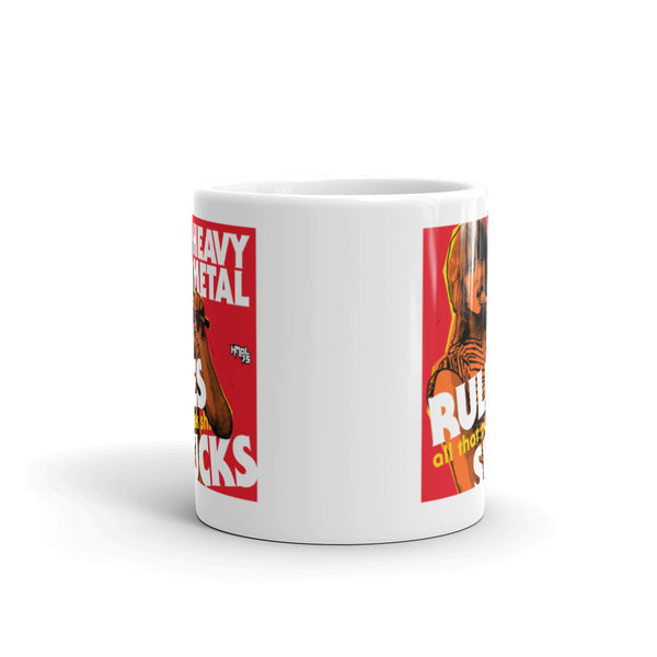 "Heavy Metal Rules" coffee mug