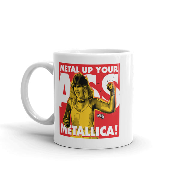 White glossy mug