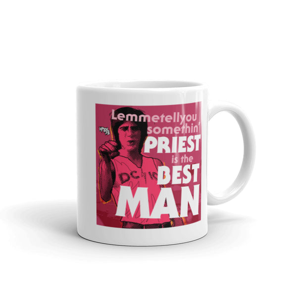 "Priest is the Best, Man" coffee mug