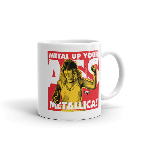 White glossy mug