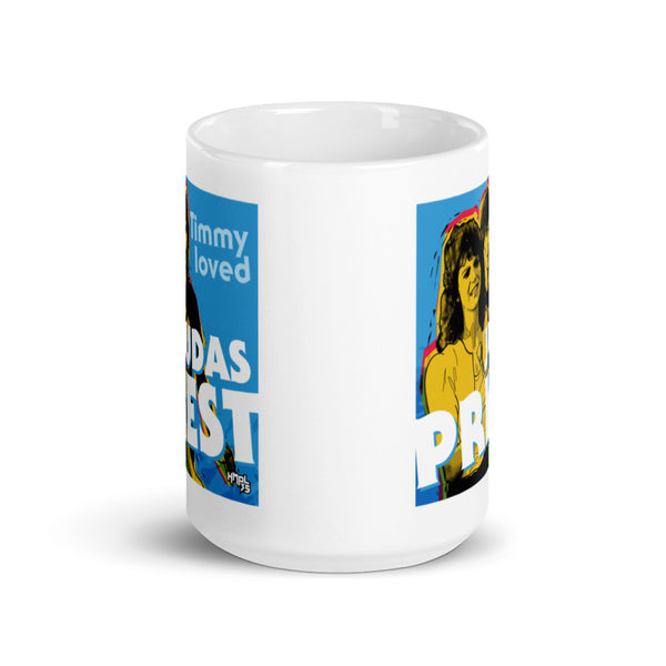 "Timmy Loved Judas Priest" coffee mug