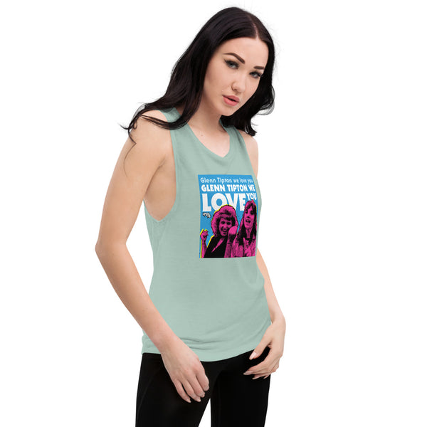 "Glenn Tipton We Love You" Ladies’ Muscle Tank